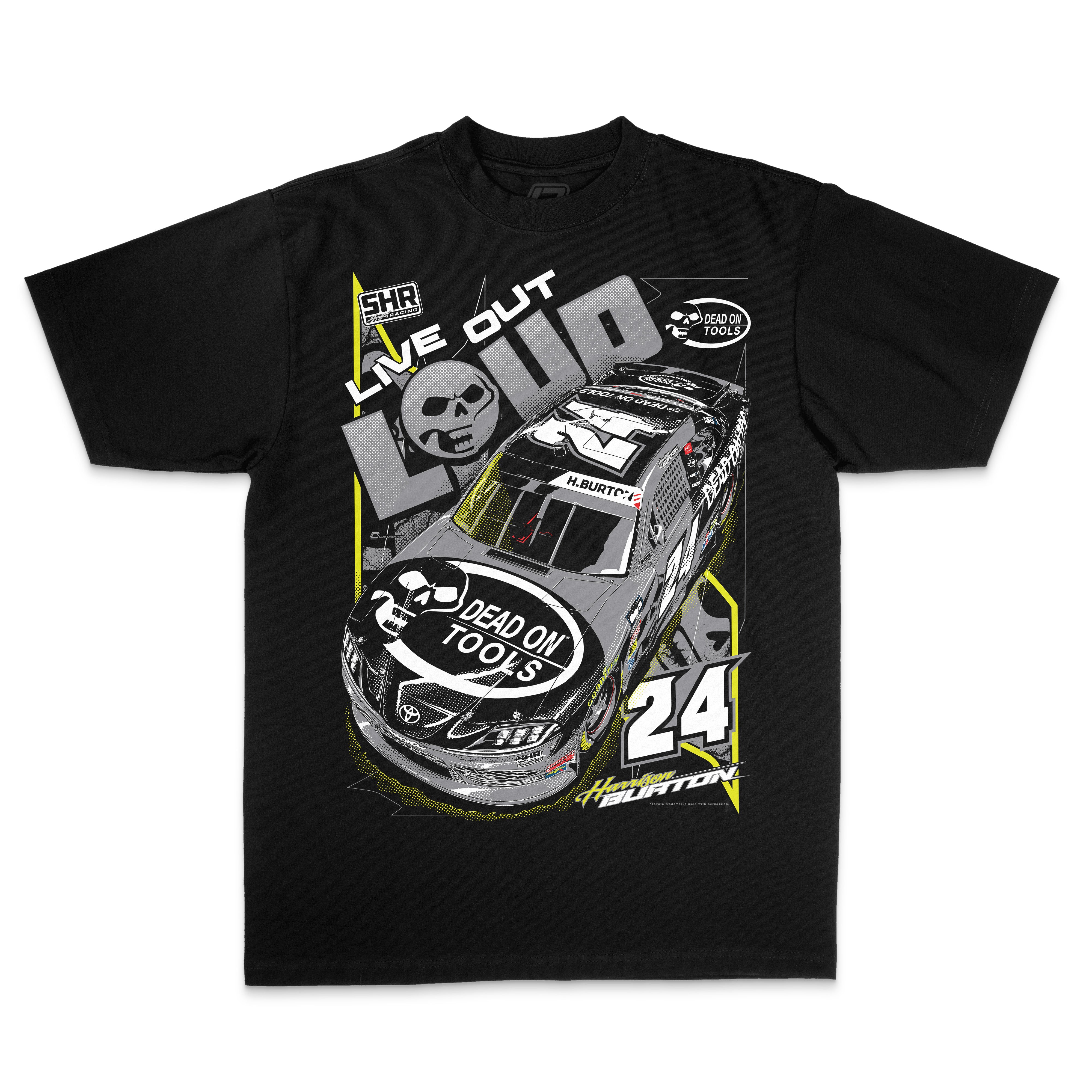Harrison Burton 2026 No. 24 Dead On Tools Faded Vintage Tee